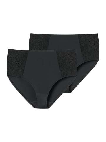 Schiesser Midislip Air Spitze in Schwarz