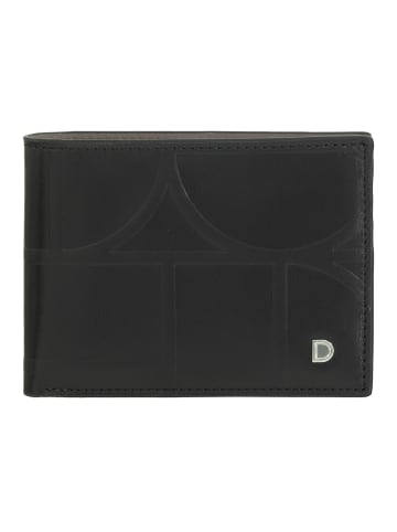 DuDu Up! Geldbörse RFID Schutz Leder 11 cm black-taupe