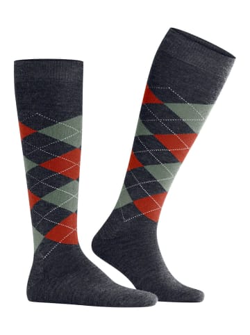 Burlington Kniestrümpfe Edinburgh in Jeans mel.