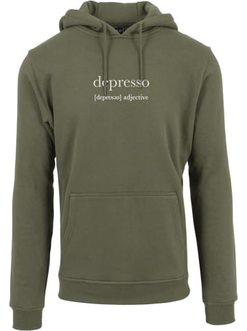 Mister Tee Hoodie "Depresso Hoody" in Grün