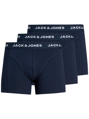 Jack & Jones Set 3er Pack JACANTHONY Trunks Boxershorts Stretch Unterhose in Navy