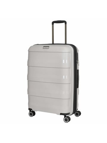 Stratic Straw+ - 4-Rollen-Trolley 66 cm M erw. (dark grey) in beige