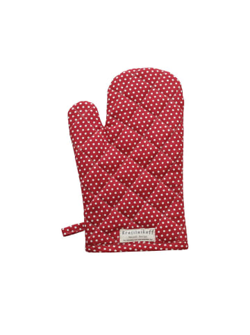 Krasilnikoff Ofenhandschuh Micro Dots in rot