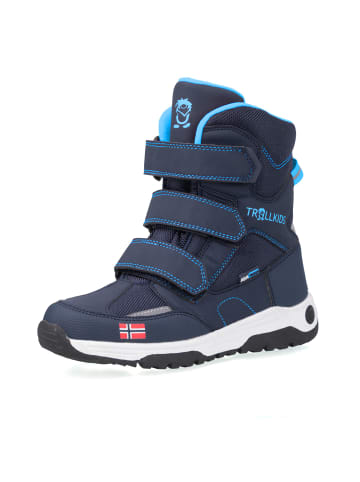 Trollkids Winter Schuhe "Lofoten" in Marineblau / Mittelblau