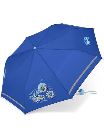 Scout Kinder-Taschenschirm mit reflektierenden Streifen Regenschirm Blue Police