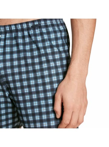 Calida Web-Boxershorts 4er Pack in Blau/Weiß