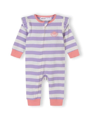 Minoti 3-er Pack Strampler 28BABYRIB1 in flieder