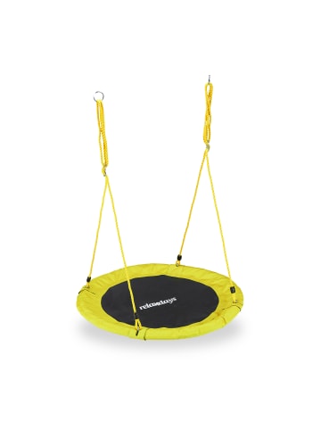 relaxdays Nestschaukel in Gelb - Ø 110 cm