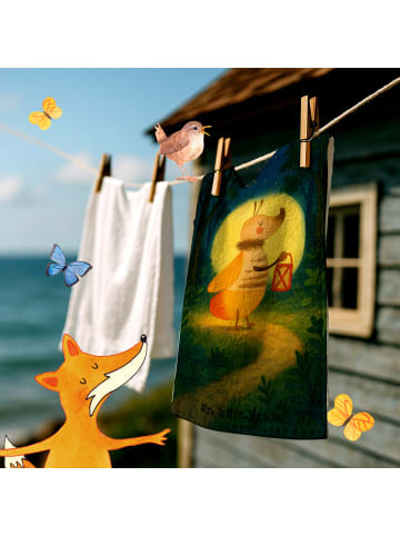 Mr. & Mrs. Panda Kinderhandtuch Glühwürmchen Design ohne Spruch in Weiß