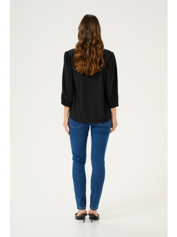 Kaffe Langarm-Bluse KAkatja Regular fit in Black Deep