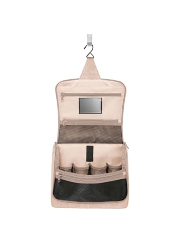 Reisenthel cosmetics toiletbag XL - Kulturbeutel 28 cm (smiley grey) in twist coffee