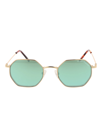 Funky Buddha Unisex Sonnenbrillen Quadrat Gold