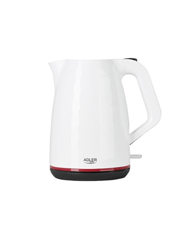 Adler Europe Adler AD 1277 Wasserkocher 1,7 L, 2200 W, 360°-Sockel - Weiß in Weiß