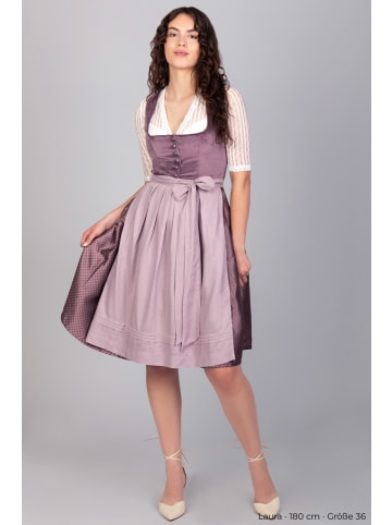 Edelnice Midi Dirndl Susi Samt Flieder in lila