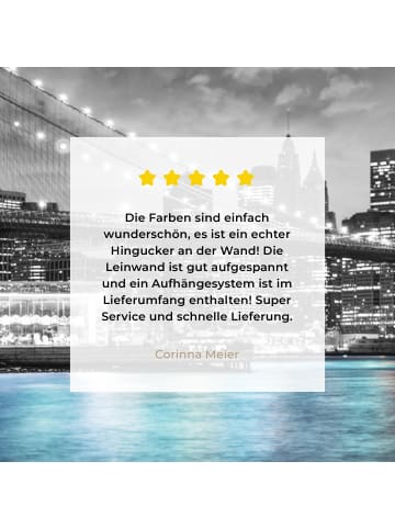 MuchoWow Leinwand bilder Erleuchtete Brücke (BxH)