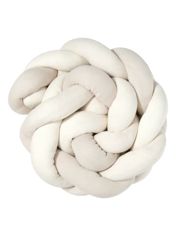 nordic coast company   Bettschlange geflochten Trio Beige Sand Natur XL