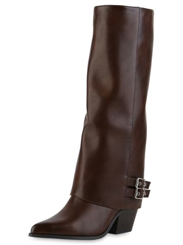 VAN HILL Cowboystiefel Andrea in Braun
