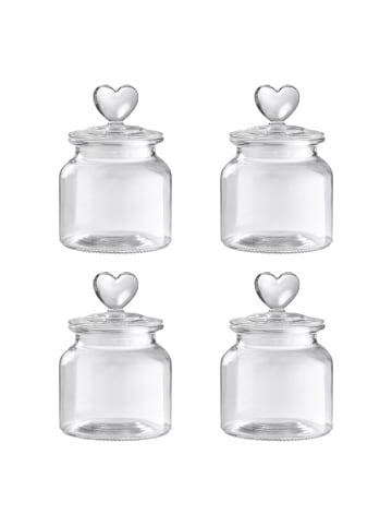 Butlers Aufbewahrungsglas SWEET HEART 4er-Set in Transparent