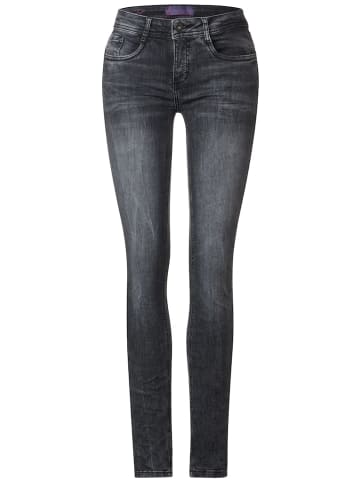 Street One Graue Slim Fit Jeans in Grau