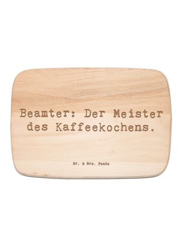 Mr. & Mrs. Panda Holz Frühstücksbrettchen Spruch Beamter Kaffeem... in Transparent