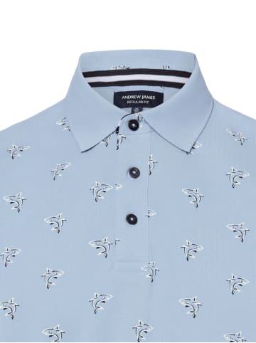 Andrew James Poloshirt in hellblau