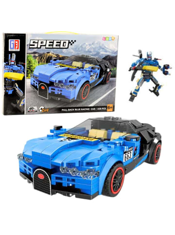 Wisam Roboterauto 2in1 Hurricane Blue Bausteine 328 Stk.