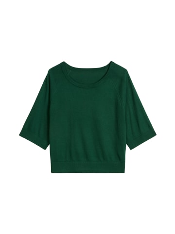 Marc O'Polo DENIM Kurzarm-Pullover relaxed in Flaxflower Blue