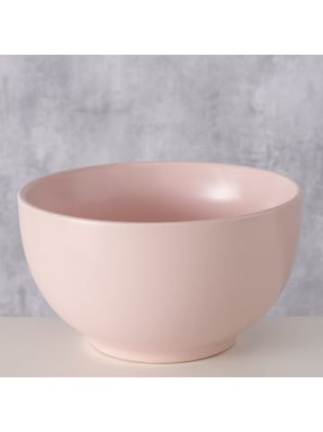 Boltze Keramik Müslischale Pastell in Hellrosa