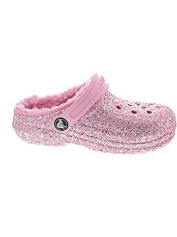 Crocs Classic Lined GlitterClog Clogs Rosa