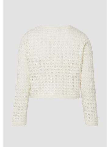 QS Strickjacke in 0300_wollweiß