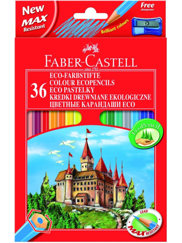 Faber-Castell Farbstifte Castle 36er Etui mit Spitzer farbig sortiert