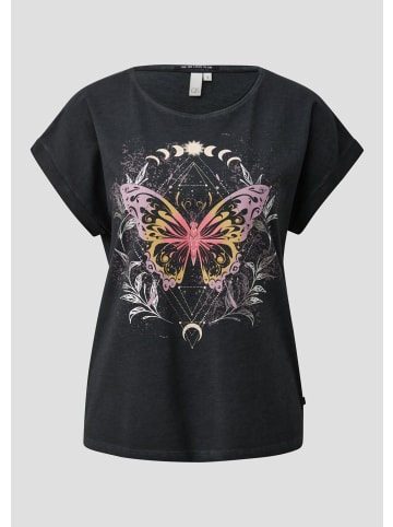 QS T-Shirt in 99D0_schwarz