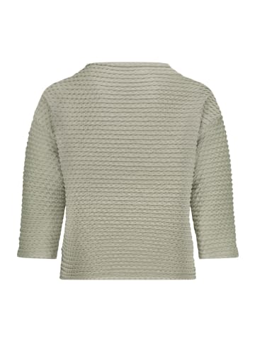 Betty Barclay Sweatshirt mit Stehkragen in Oil Green