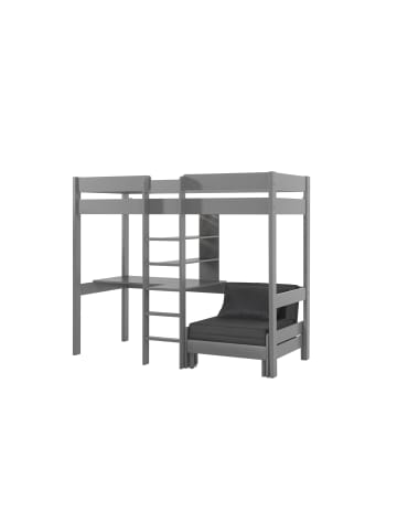 58 aufm Kessel HOCHBETT Karolina 208x175x105/206 aus Massivholz in grau