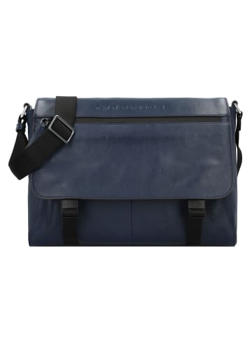 The Bridge Damiano Aktentaschen Messenger Leder 37 cm Laptopfach in oltremare