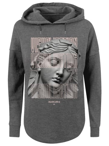 F4NT4STIC Oversized Hoodie SCULPTURE HOODIE VISUALIZATION in charcoal