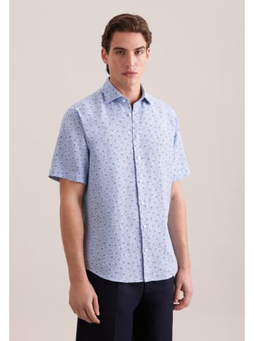 Seidensticker Leinenhemd Regular in Mittelblau