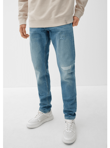 QS Denim Hose lang in Blau