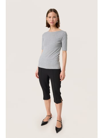 Soaked in Luxury T-shirt SLCosetta Slim fit in Grey Melange