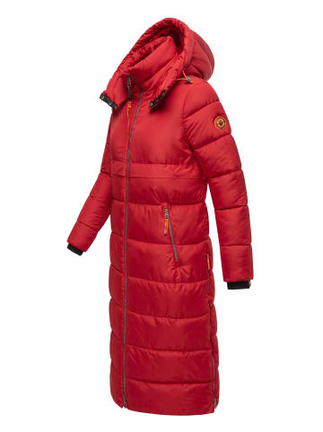 Navahoo Steppmantel Kristallblume in Deep Red