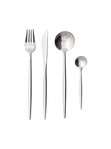 Butlers Besteck-Set 4-tlg. glänzend STILETTO in Silber