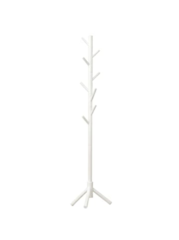 relaxdays Garderobenständer in Weiß - (B)50 x (H)175 x (T)50 cm