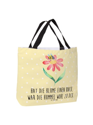 Mr. & Mrs. Panda City-Shopper Hummel Blume mit Spruch in Gelb Pastell