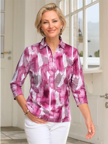 WITT WEIDEN Poloshirt in erika-weiß-bedruckt