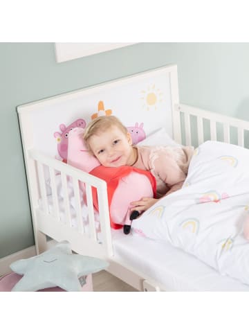 roba Peppa Pig Bettwäsche-Set, Baumwolle 100 x 135 cm - Weiß/Rosa