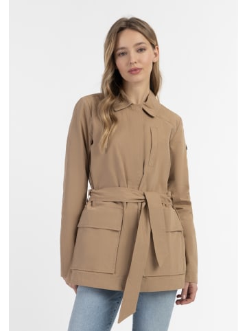 DreiMaster Vintage Damen Leichte Baumwolljacke in Dunkelbeige