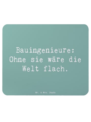 Mr. & Mrs. Panda Mouse Pad Spruch Bauingenieur Held mit Spruch in Meeresbrise