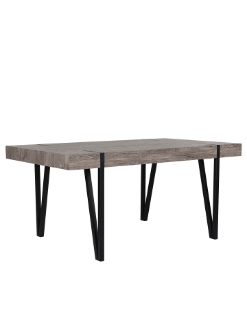 Beliani Esszimmertisch ADENA in Braun/Schwarz - (W) 90 x (H) 75 x (L) 180 cm
