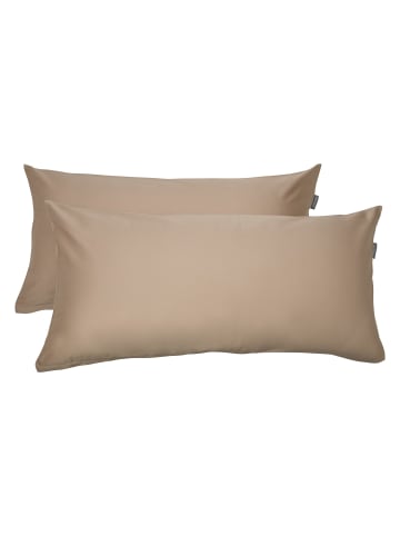 Schiesser Satin Kissenhüllenset Ella 2-teilig in Cappuccino