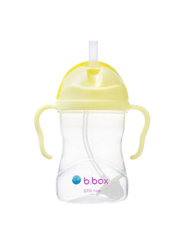 B. Box Trinkflasche mit Strohhalm 240ml Gelato Banana Split in Gelb